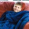 Bouncybands Soft Fleece Weighted 7lb Small Sensory Blanket for Kids, 56in. x 36in. LPWB7BU - alternate 8